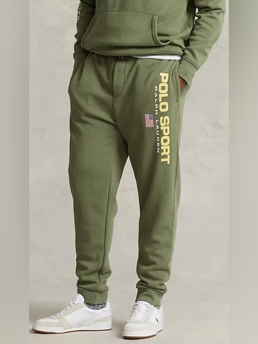 Ralph Lauren Polo Sport Olive Green Fleece Joggers